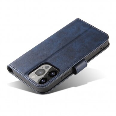 Iphone 13 Pro Atverčiamas dėklas Magnet Case elegant  Mėlynas 2