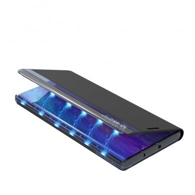 Samsung Galaxy A02s Atverčiamas dėklas New Sleep Case Bookcase Mėlynas 3