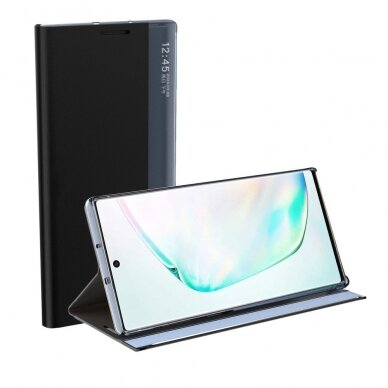 Samsung Galaxy A02s Atverčiamas dėklas New Sleep Case Bookcase Mėlynas 5