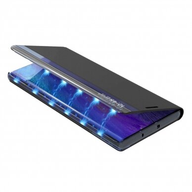Atverčiamas dėklas New Sleep case Samsung S24 Ultra with flap - Juodas 4