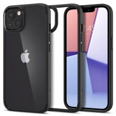 Iphone 13 Aukštos kokybės dėklas Spigen Ultra Hybrid  Juodas