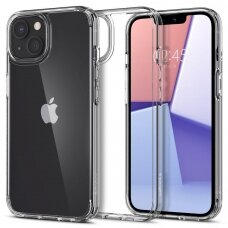 Iphone 13 Aukštos kokybės dėklas Spigen Ultra Hybrid  Permatomas