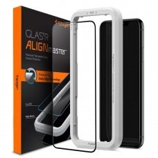Aukštos Kokybės Ekrano Apsauga Spigen Alm Glass Fc Iphone 11 Juodas