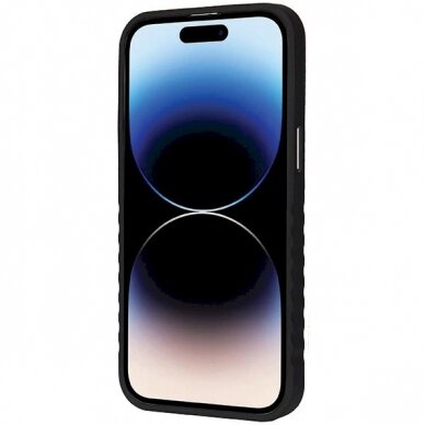 Audi Dirbtinės odos MagSafe dėklas iPhone 14 Pro Max - Juodas 4