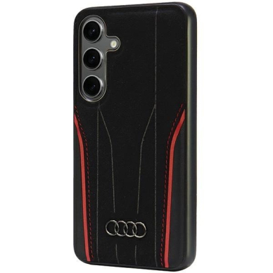 Audi Genuine Odinis MagSafe S24 S921 Juodas-Raudonas hardcase AU-TPUPCS24-R8/D3-RD 1