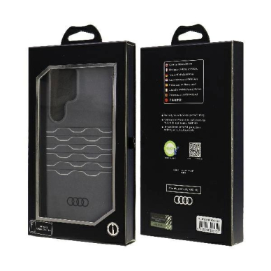 Audi IML Geometric Pattern Dėklas S24 Ultra S928 Juodas/Juodas hardcase AU-IMLS24U-A6/D3-BK 6