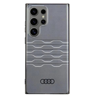 Audi IML Geometric Pattern Dėklas S24 Ultra S928 Juodas/Juodas hardcase AU-IMLS24U-A6/D3-BK