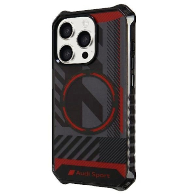 Audi IML Sport MagSafe Dėklas iPhone 15 Pro Max 6.7&quot; Juodas/Juodas hardcase AU-IMLMIP15PM-RSQ/D2-BK 1