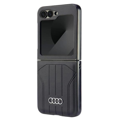 Audi Synthetic Odinis MagSafe Dėklas skirtas Samsung Galaxy Z Atverčiamas 6 - Juodas 1