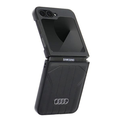 Audi Synthetic Odinis MagSafe Dėklas skirtas Samsung Galaxy Z Atverčiamas 6 - Juodas 3