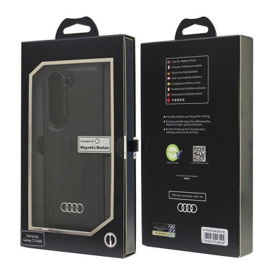 Audi Synthetic Odinis MagSafe Dėklas skirtas Samsung Galaxy Z Fold 6 - Juodas 7