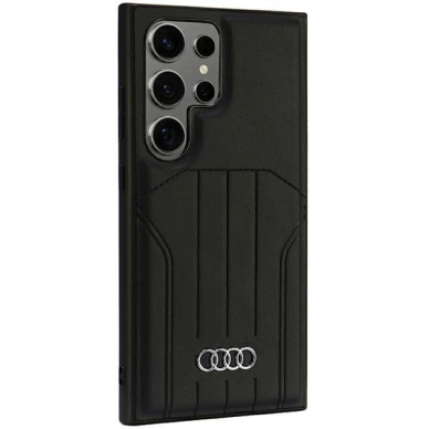 Audi Synthetic Odinis MagSafe S24 Ultra S928 Juodas/Juodas hardcase AU-TPUPCMS24U-Q5/D1-BK 2