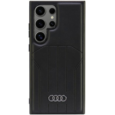 Audi Synthetic Odinis MagSafe S24 Ultra S928 Juodas/Juodas hardcase AU-TPUPCMS24U-Q5/D1-BK