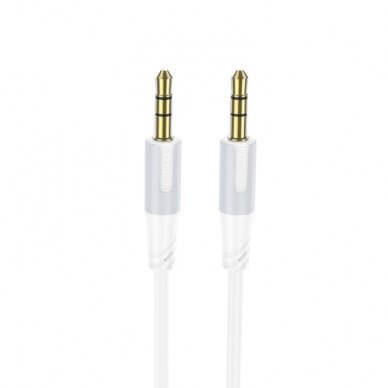 Audio kabelis Borofone BL19 3,5mm to 3,5mm baltas