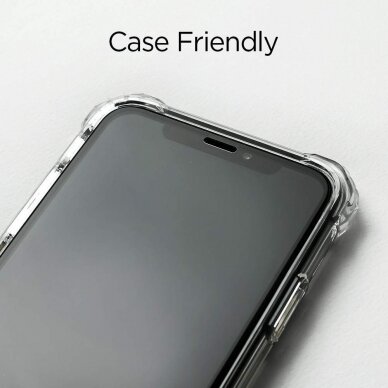 Aukštos Kokybės Apsauginis Stiklas Spigen Fc Iphone Xs Max Juodas 1