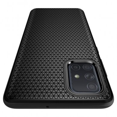 Samsung Galaxy A51 Aukštos Kokybės Dėklas Spigen Liquid Air Matte Juodas 5