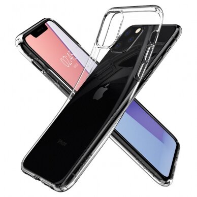 Aukštos Kokybės Dėklas Spigen Liquid Crystal Iphone 11 Pro Crystal Clear Skaidrus 5