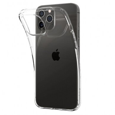 Aukštos Kokybės Dėklas Spigen Liquid Crystal Iphone 12 Pro / Iphone 12 Skaidrus 4