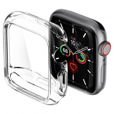 AUKŠTOS KOKYBĖS DĖKLAS Spigen Ultra Hybrid Apple Watch 4/5/6/SE (40MM) permatomas 1