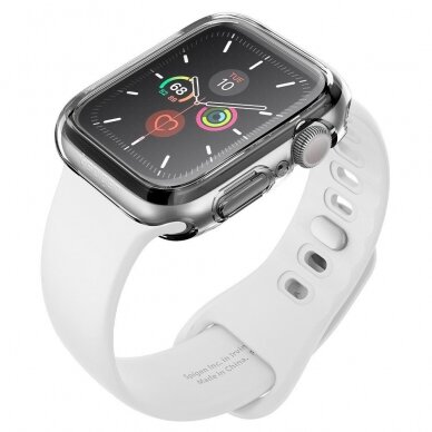 AUKŠTOS KOKYBĖS DĖKLAS Spigen Ultra Hybrid Apple Watch 4/5/6/SE (40MM) permatomas 4