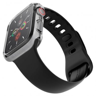AUKŠTOS KOKYBĖS DĖKLAS Spigen Ultra Hybrid Apple Watch 4/5/6/SE (44mm) permatomas 5