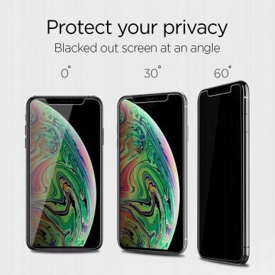 Aukštos Kokybės Ekrano Apsauga Spigen Alm Glass Tr Iphone 11 Privacy  2