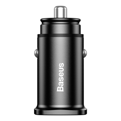 Automobilinis įkroviklis Baseus Square Universal Smart Car Charger 2X Usb Qc3.0 Quick Charge 3.0 Scp Afc 30W Juodas