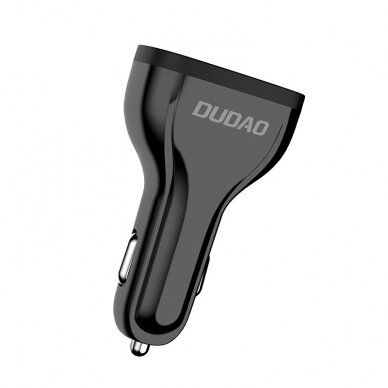 Automoblinis įkroviklis Dudao universal Car Charger 3x USB Quick Charge 3.0 QC3.0 2.4A 18W baltas 2