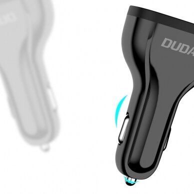 Automoblinis įkroviklis Dudao universal Car Charger 3x USB Quick Charge 3.0 QC3.0 2.4A 18W baltas 6