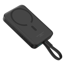 Baseus Magnetic Mini MagSafe 10000mAh 30W powerbankbuilt-in USB-C Kabelis - Juodas + Baseus Simple Series USB-C - USB-C 60W 0.3m Kabelis