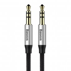 Baseus Yiven M30 stereo AUX 3.5 mm audio cable male mini jack 1m silver-black (CAM30-BS1)