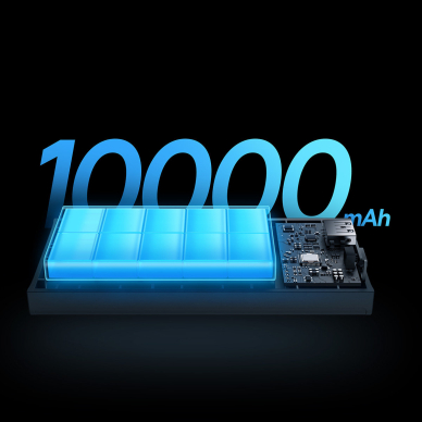 Baseus Adaman2 power bank with digital display 10000mAh 30W 2 x USB / 1x USB Type C Overseas Edition PD QC SCP Juodas (PPAD040101) 10