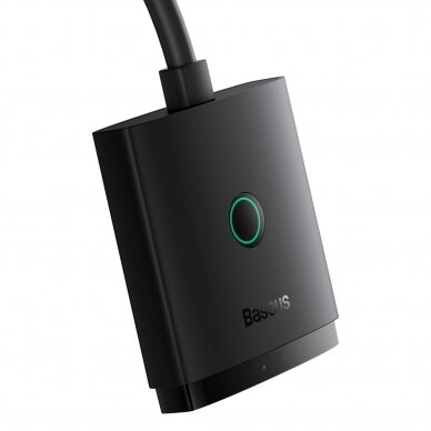 Baseus AirJoy 2in1 4K 60Hz bi-directional HDMI adapter with built-in 1m cable - Juodas 3