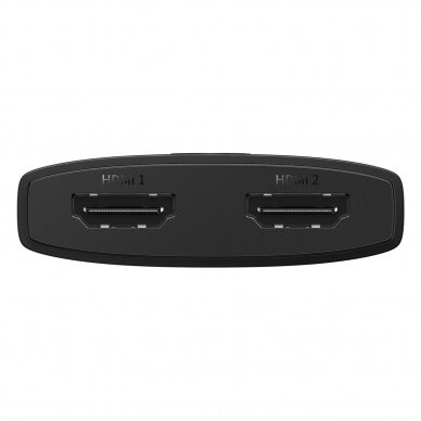 Baseus AirJoy 2in1 4K 60Hz bi-directional HDMI adapter with built-in 1m cable - Juodas 4
