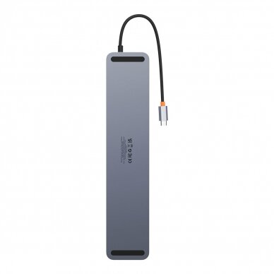 Baseus EliteJoy Gen2 universal USB HUB 12in1 with USB-C cable 25cm notebook stand USB-A / USB-C / DP / HDMI / SD / TF / RJ45 / 3.5mm jack / PD 100W gray (WKSX030213) 2