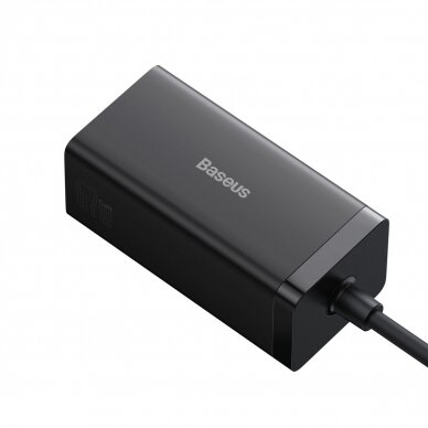 Baseus fast charger GaN5 Pro HUB HDMI 2 x USB-C / USB-A / HDMI 4K 30Hz 1.5m Juodas + USB-C cable - USB-C 100W 40Gb/s (USB4) 1m (CCGP110201) 4