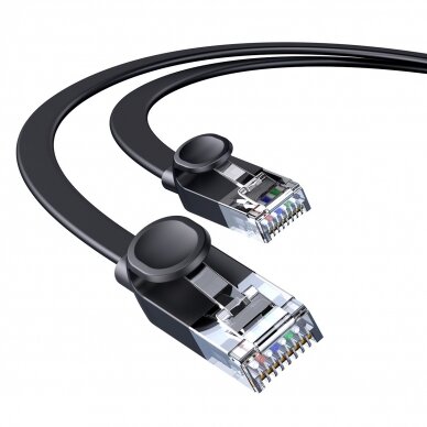 Baseus high Speed Six types of RJ45 Gigabit network cable (flat cable)2m Black 2
