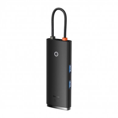 Baseus Lite Series multifunctional HUB USB Type C - 2 x USB 3.0 / USB Type C PD / HDMI 1,4 / SD / TF black (WKQX050101) 8