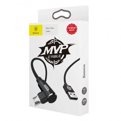 Baseus MVP Double-sided Elbow Type Cable micro USB 1.5A 2M Black (CAMMVP-B01) 8