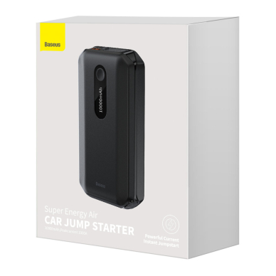Baseus power bank Power Starter Jump Starter booster 1000mAh 12V (1000A / 500A) + crocodile clips black (CGNL020101) 4