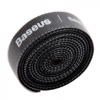 Baseus Rainbow Circle hook and loop Straps - Velcro tape velcro cable organizer 1m black (ACMGT-E01) 2
