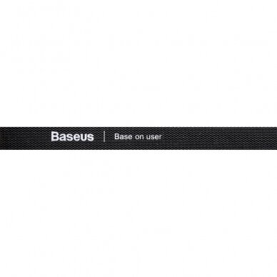 Baseus Rainbow Circle Velcro Straps Juosta Skirta Kabelių Tvarkai Palaikyti 3M Juodas (Acmgt-F01) UGLX912 3
