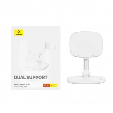 Baseus Seashell Series Adjustable Tablet Stand - White 5