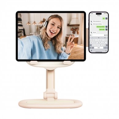 Baseus Seashell Series adjustable tablet/phone stand - pink 3