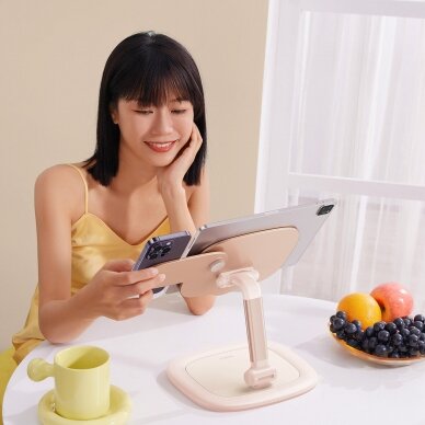 Baseus Seashell Series adjustable tablet/phone stand - pink 9