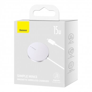 Baseus Simple Mini3 induction charger 15W Sidarbrinis 4