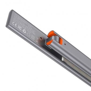 Baseus Smart Eye Pakraunama Sulankstoma Skaitymo Lempa LED Statoma Ant Stalo (Smart Light) Pilka (DGZG-0G) 5