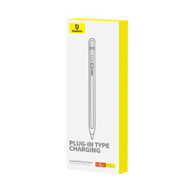 Baseus Smooth Writing 2 stylusactive tipiPad + USB-A - Lightning Kabelisreplaceable tip - baltas 5