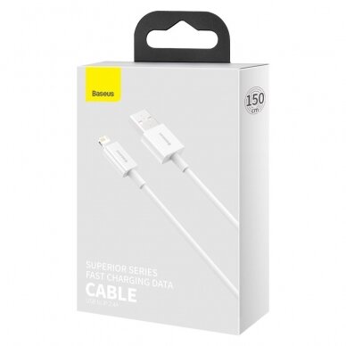 Baseus Superior Cable USB - Lightning 2,4A 1,5 m White (CALYS-B02) 4