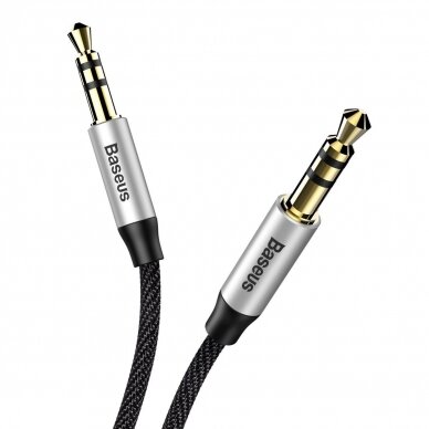 Baseus Yiven M30 stereo AUX audio cable 3.5 mm male mini jack 1.5m silver-black (CAM30-CS1) 5